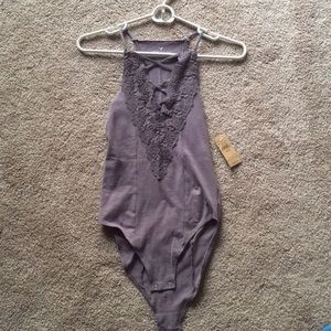 Criss Cross Lace Bodysuit